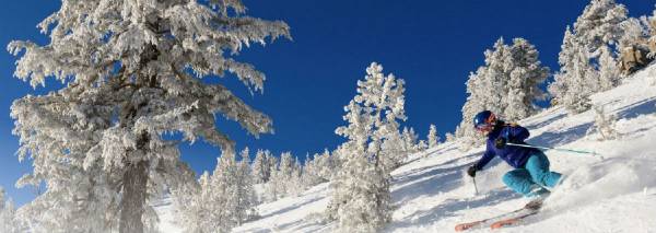 skier at Mt Rose Tahoe